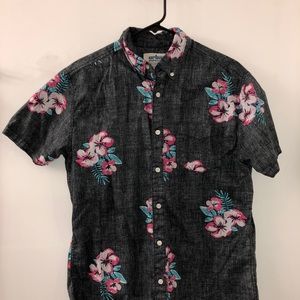 Men’s Floral Button Up Shirt